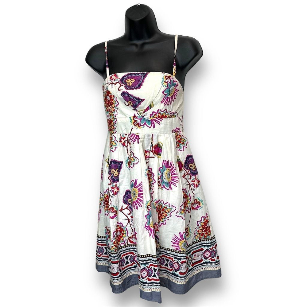Women's Floral Babydoll Sundress Size M‎ Sleeveless Festival Boho Cottagecore
